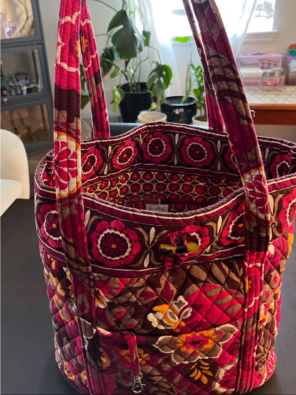 Vera Bradley quilted tote